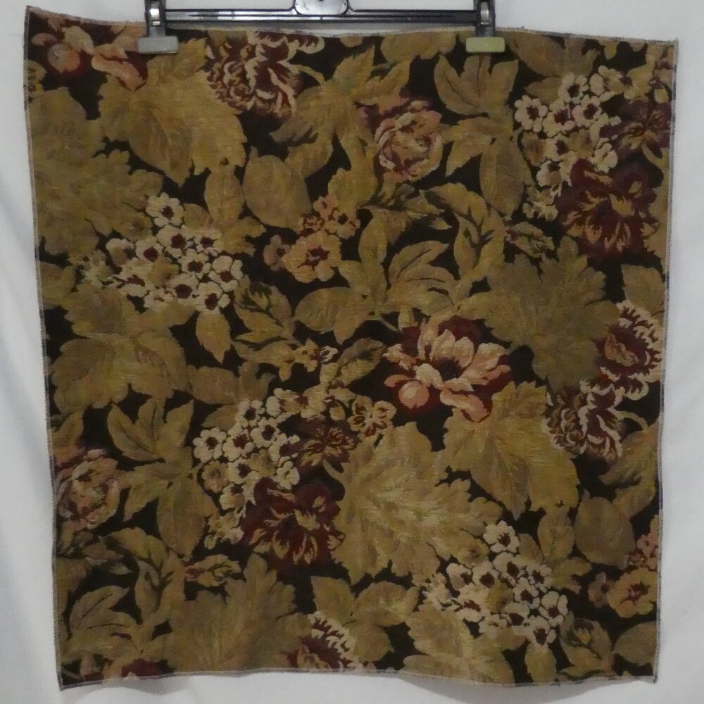 Source Unknown | 27 x 27 inches | Floral Tapestry Accent Piece